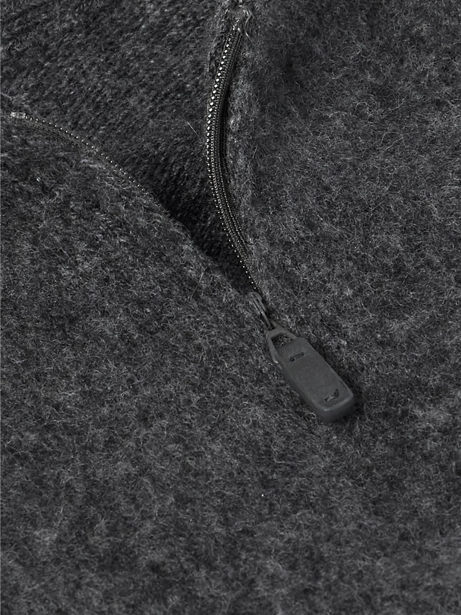 Brushed-Cashmere Sweater Gray - 4