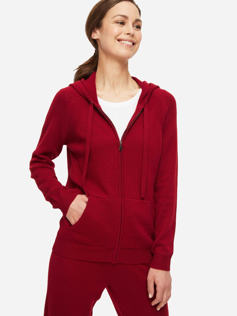 Women's Hoodie Daphne Cashmere Red - 2