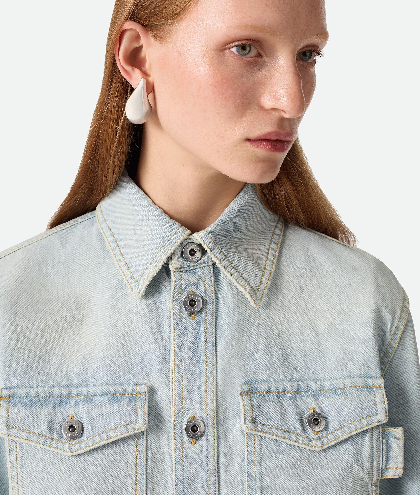 Extra Bleached Denim Shirt - 4