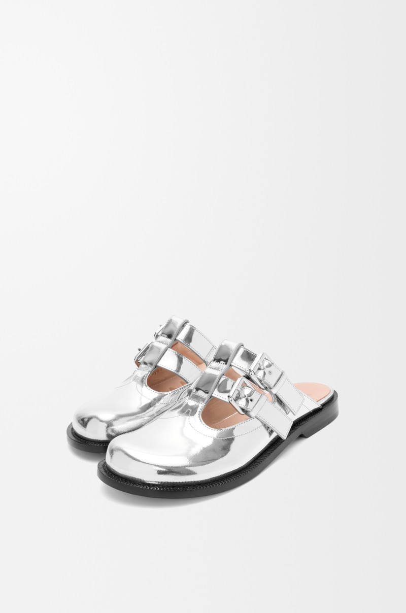 Campo Mary Jane mule in metallic calfskin 3