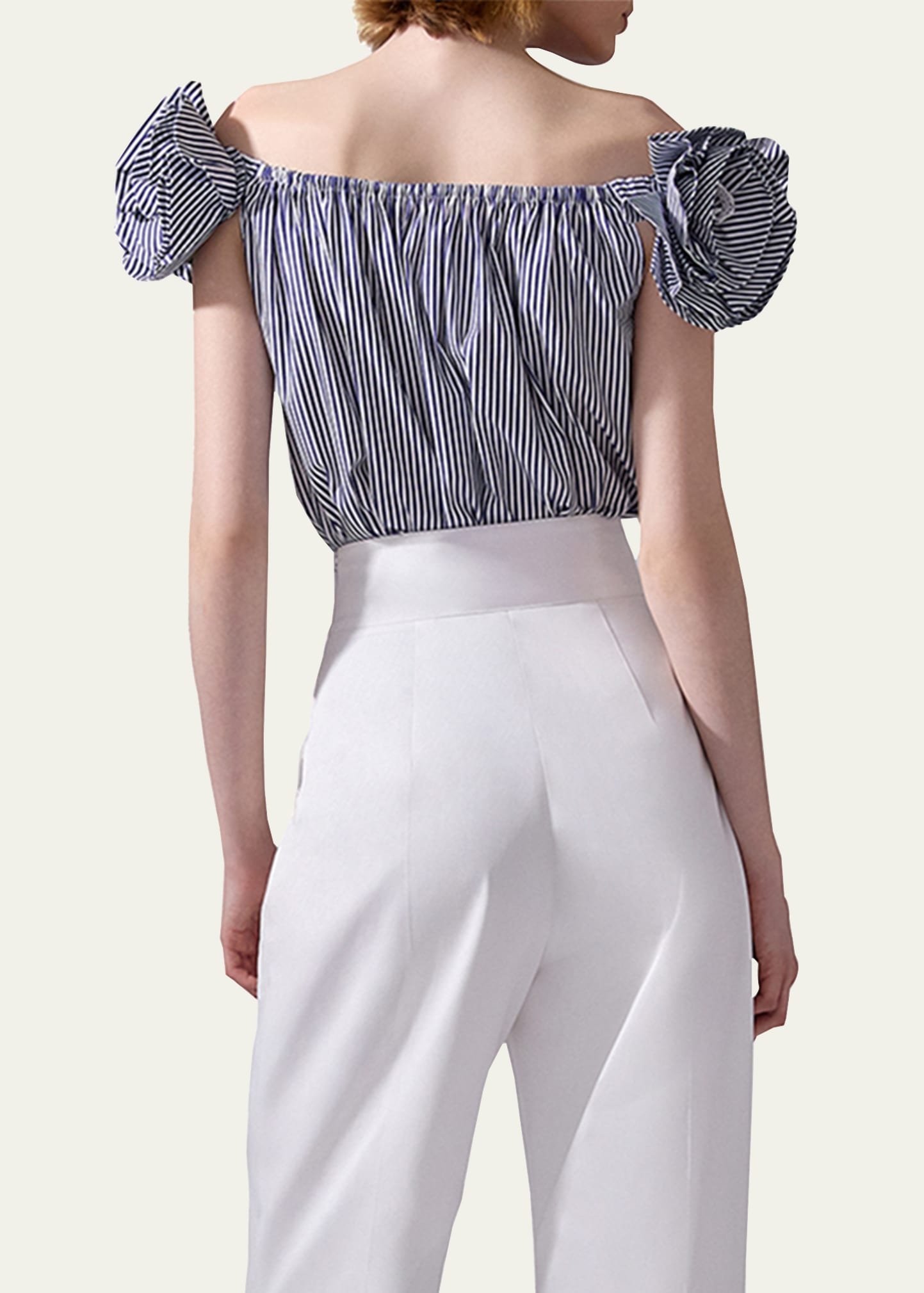 Embroidered Flower Off-the-Shoulder Top - 3