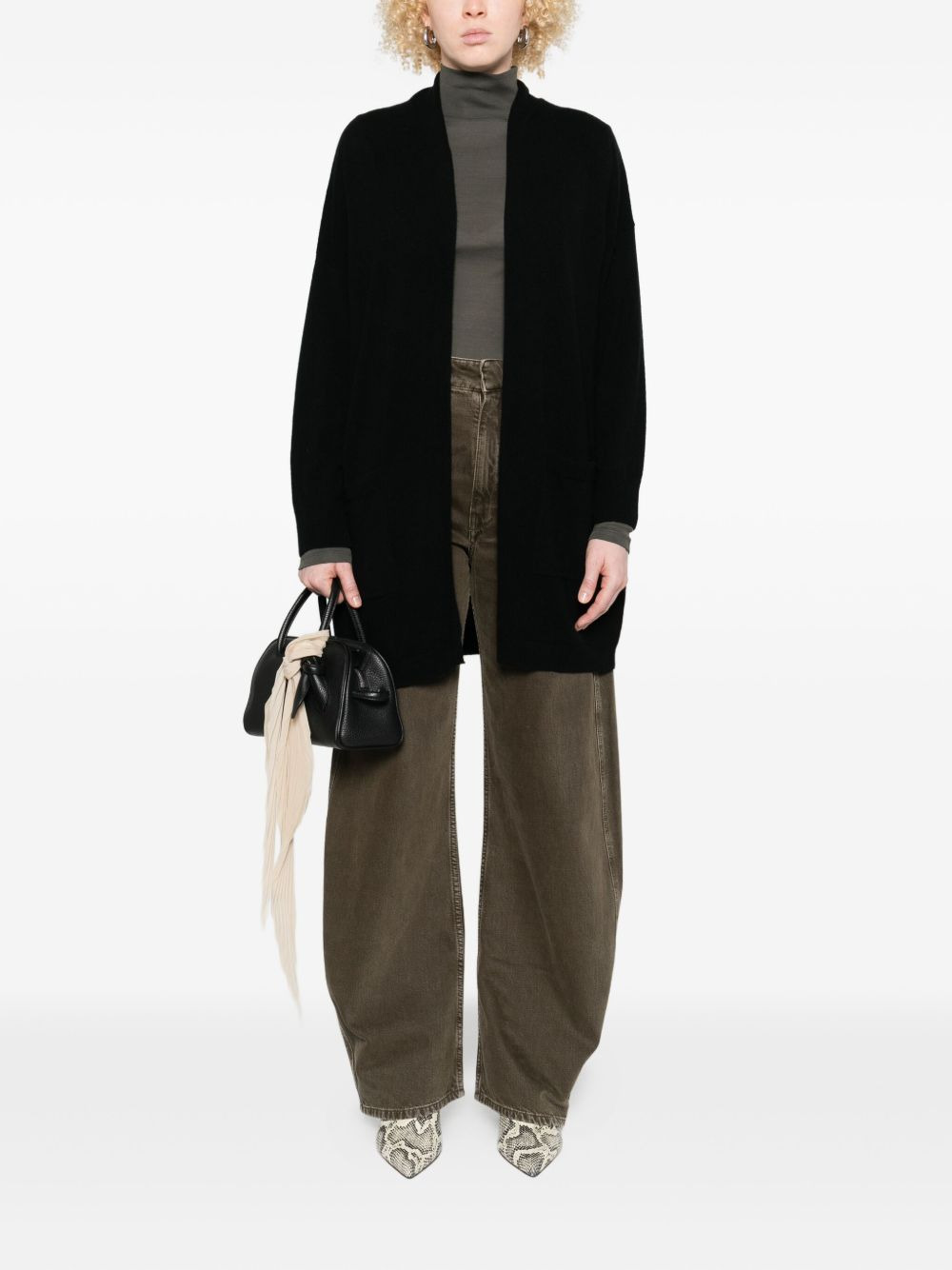 open-front cardigan - 2