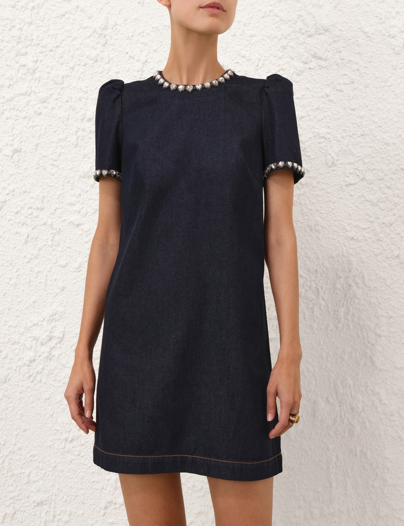 Zimmermann EMBELLISHED DENIM DRESS outlook