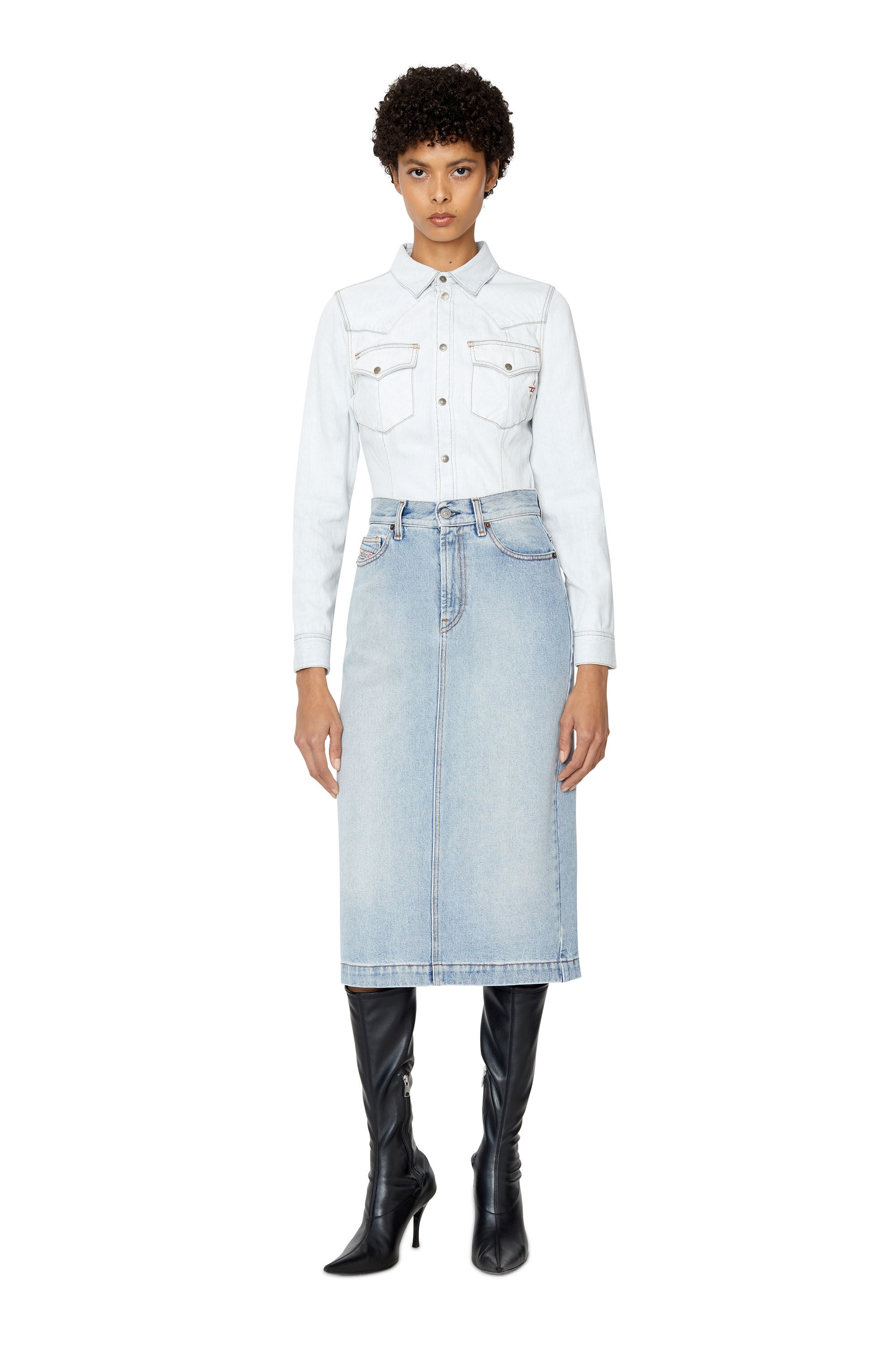 DE-RONNY PENCIL SKIRT - 2