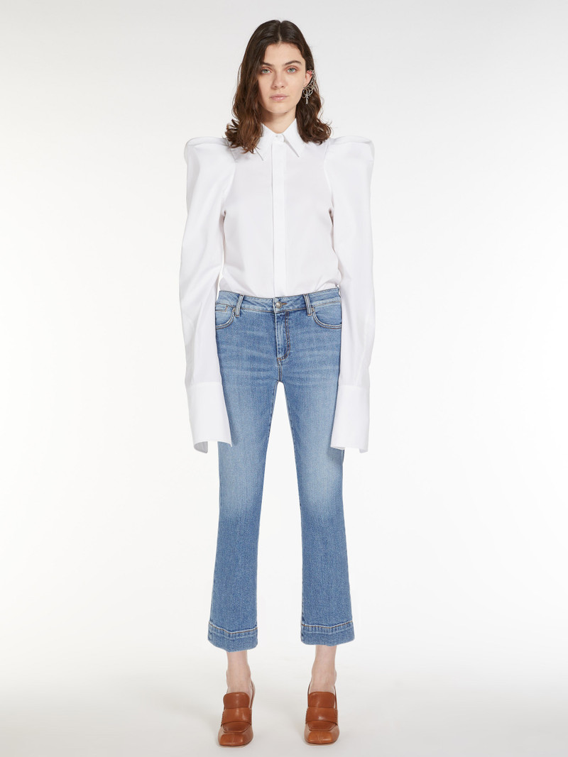 Max Mara MESSICO Low-rise mini flare jeans outlook