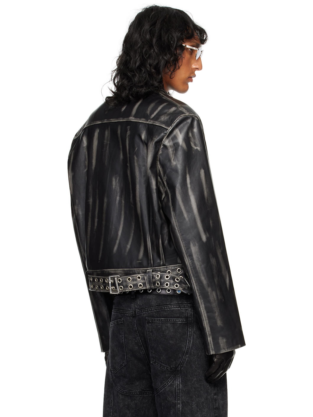 Black Motodaddy Leather Jacket - 3