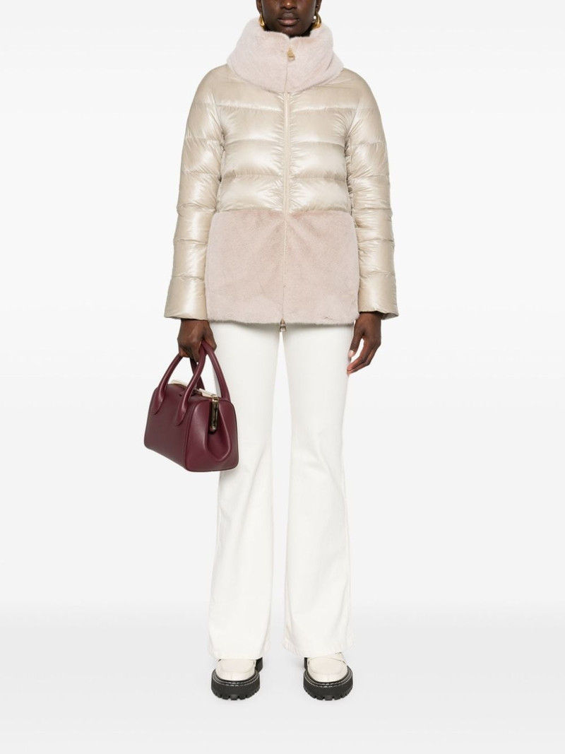 Herno faux-fur puffer jacket outlook