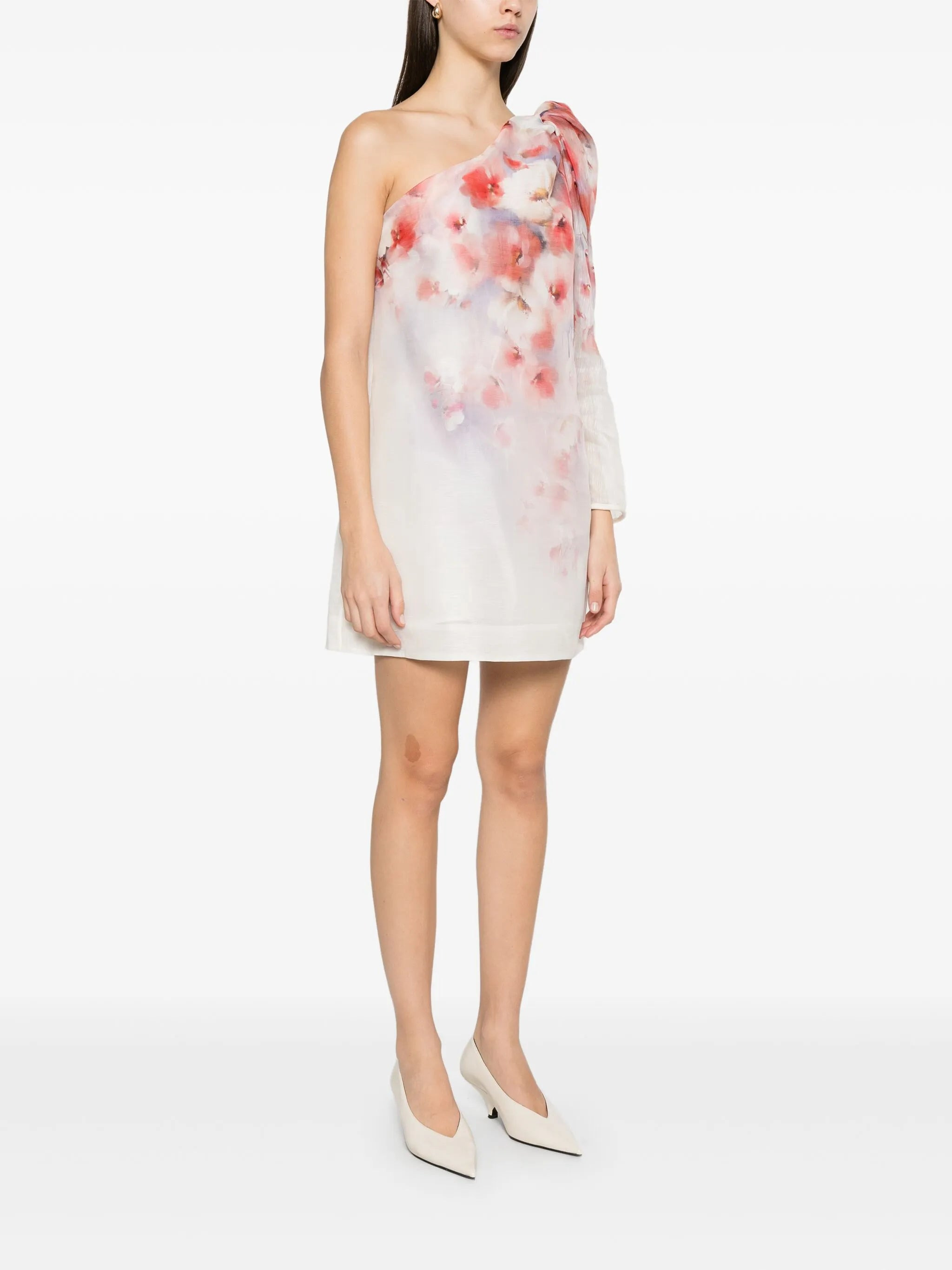 Crush Asymmetrical mini dress - 3