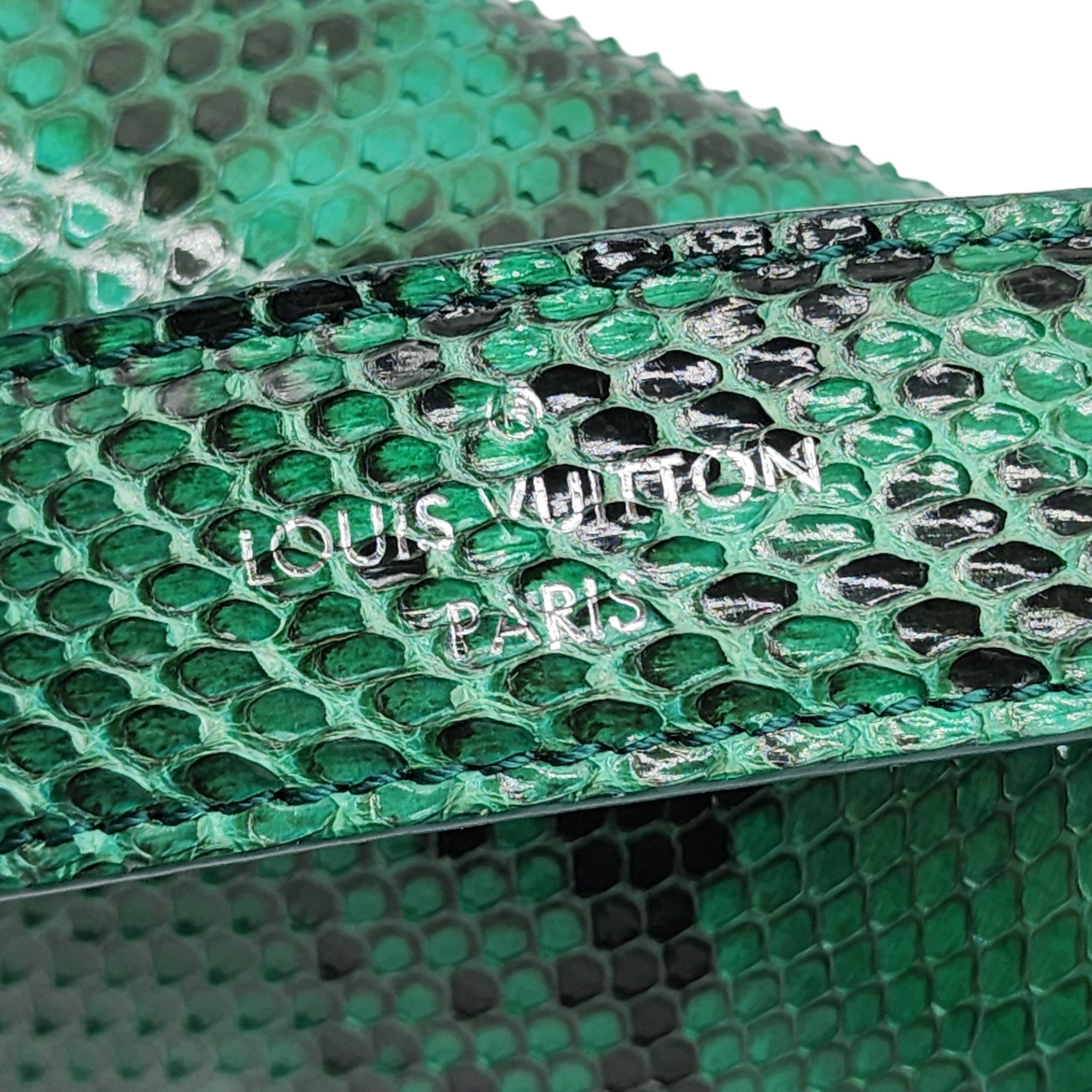 Louis Vuitton Twist MM Green Python - 14