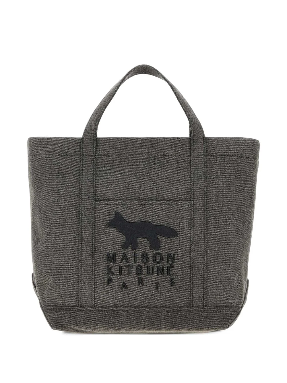 logo-patch canvas tote bag - 1