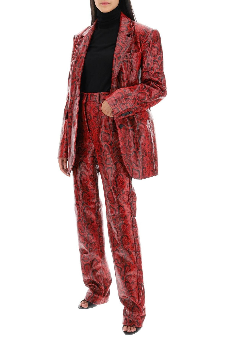 Sportmax FIORIGI SNAKE-EFFECT LEATHER JACKET outlook