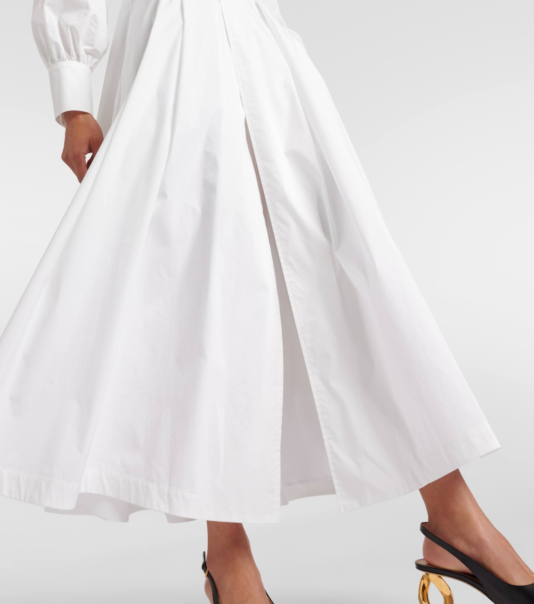 Isabela cotton-blend midi dress - 6