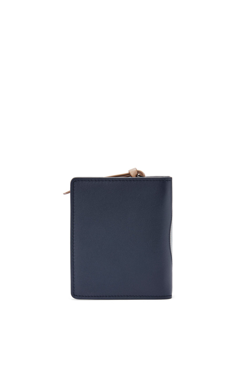 Bunny compact zip wallet in nappa calfskin 4