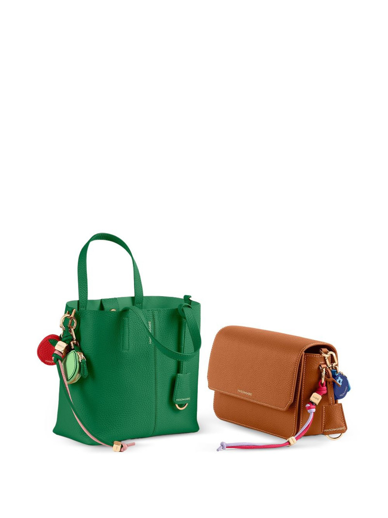 cuboidal hardware leather wristlet charm 4