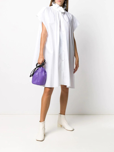 MM6 Maison Margiela funnel-neck A-line dress outlook