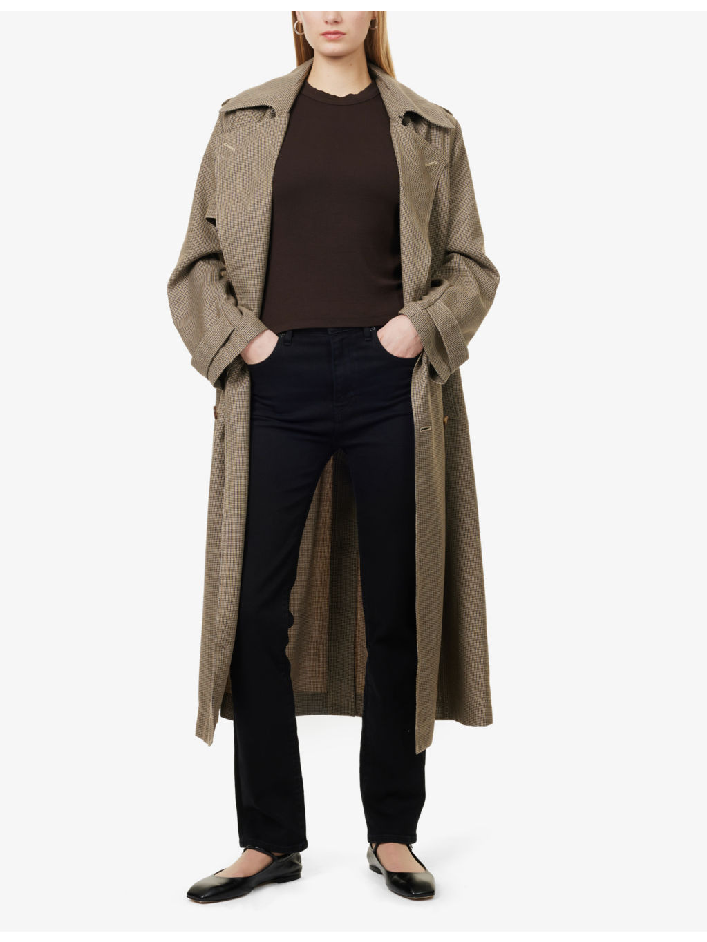 The Pencil Five-Pockets Straight-Leg High-Rise Stretch-Denim Jeans - 2