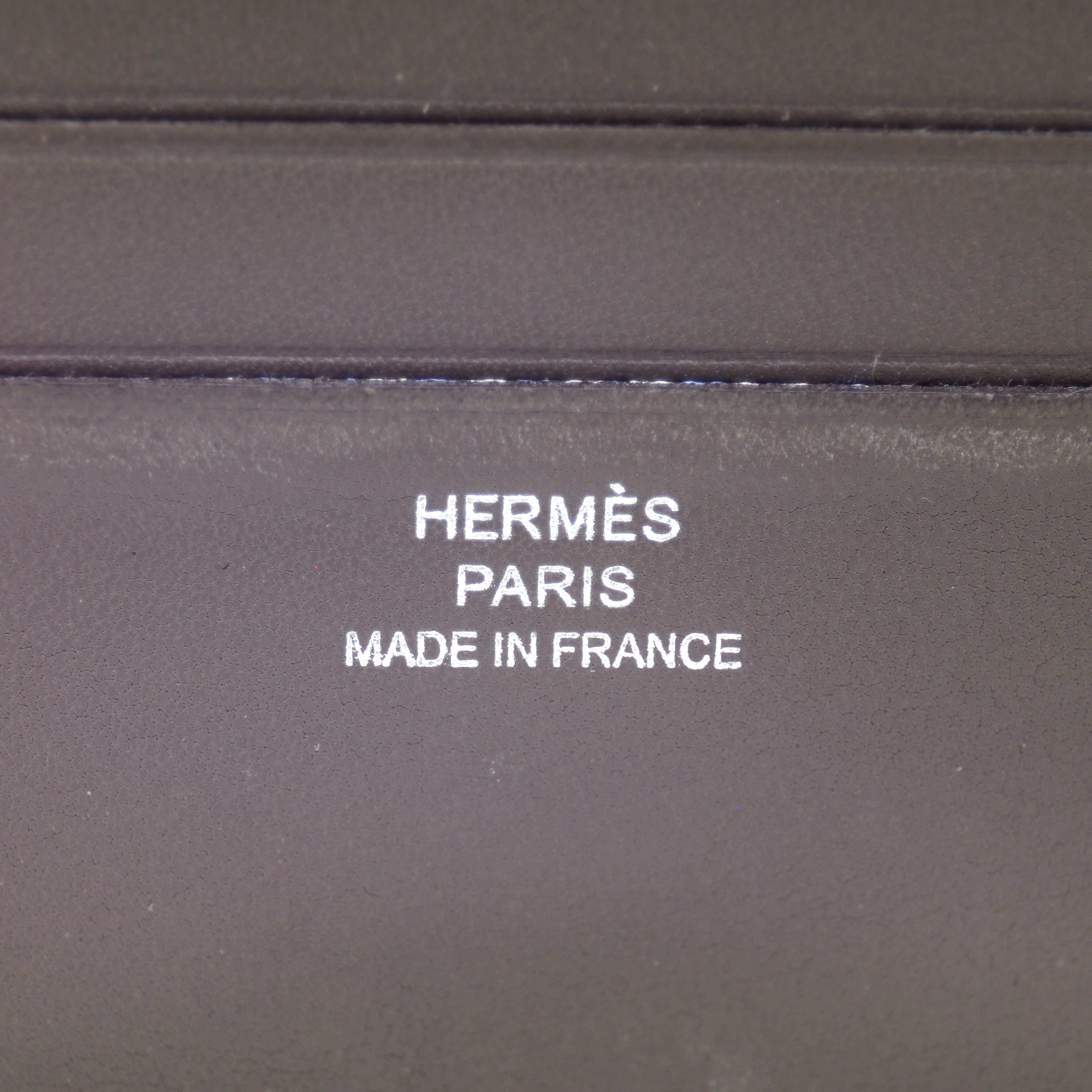 Hermes Citizen Twill Compact Wallet - Graphite Swift - 8