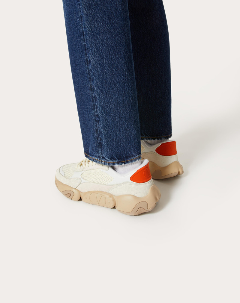 Valentino VALENTINO GARAVANI BUBBLEBACK MESH AND SUEDE SNEAKER outlook