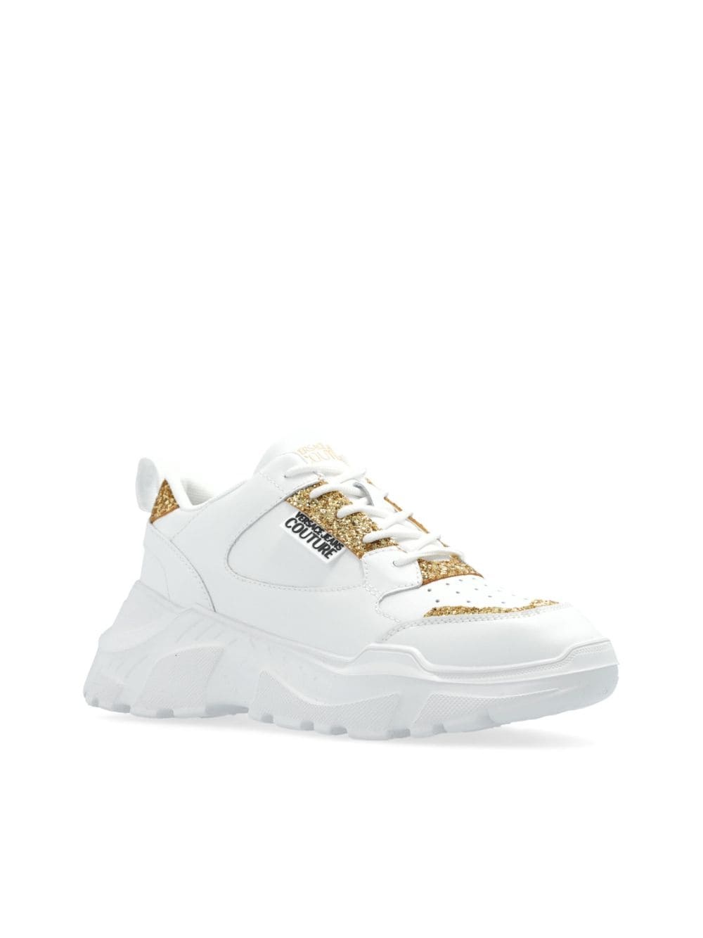 logo-patch glitter-detailing sneakers - 4