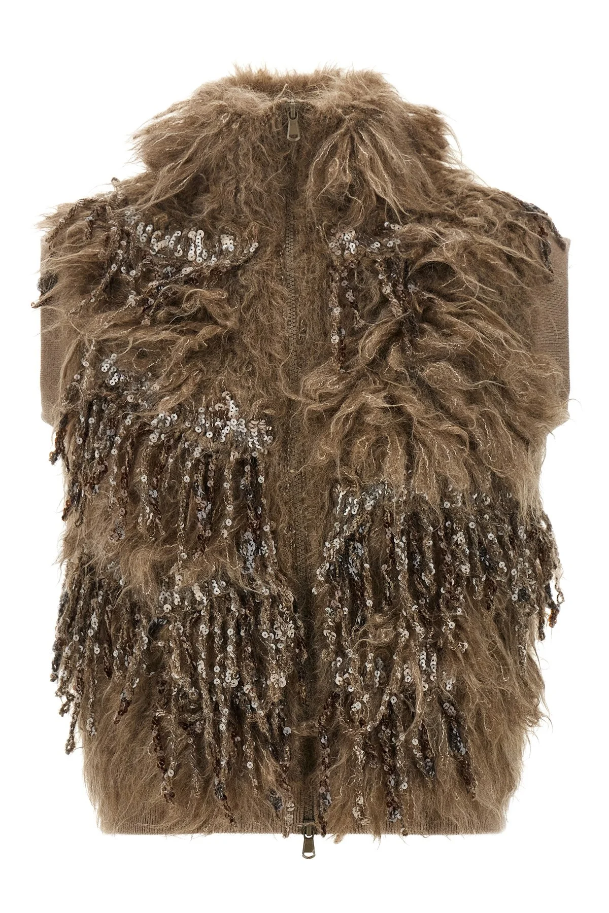 'Dazzling Moss Embroidery' Vest - 1