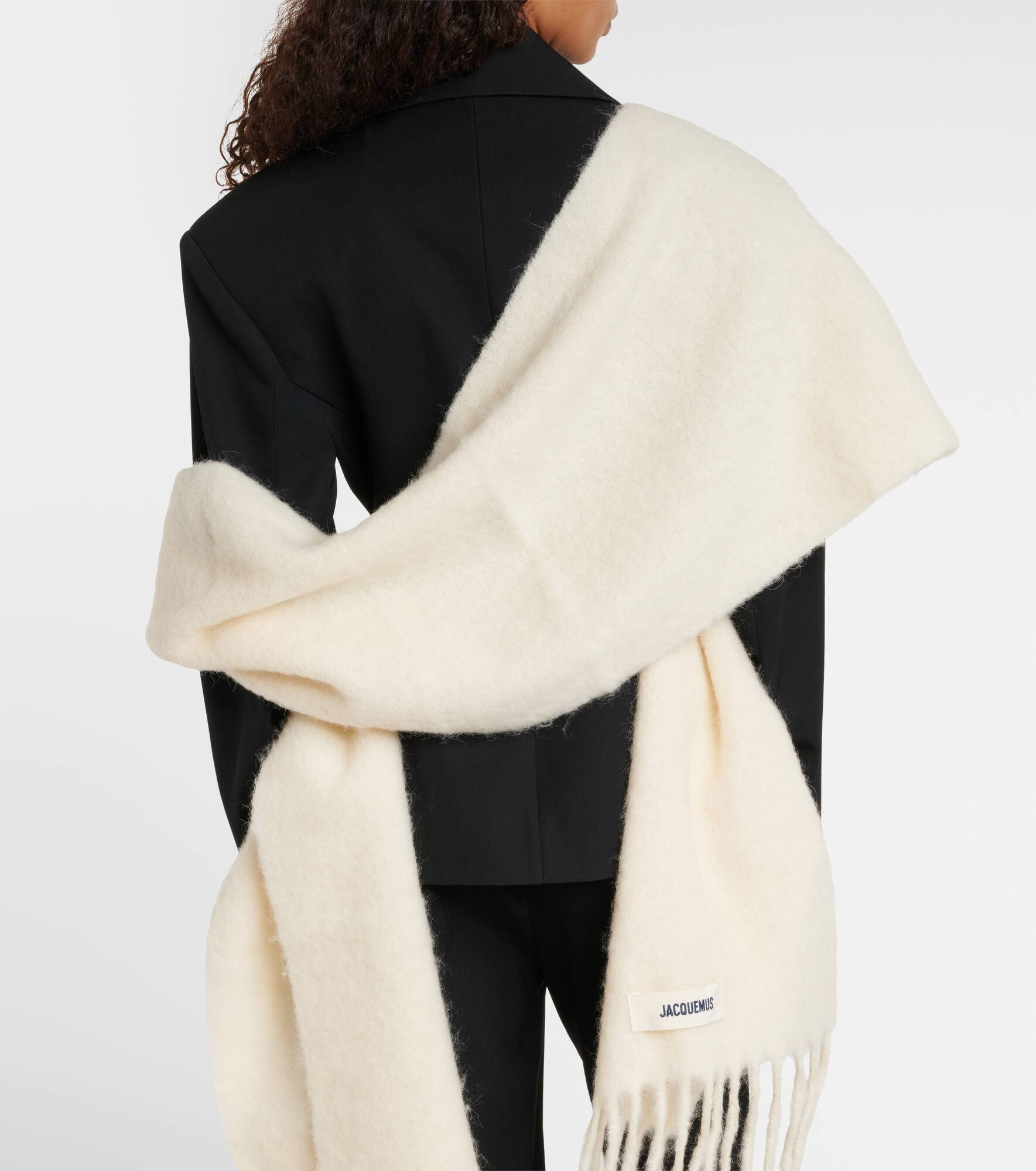 Carro alpaca, mohair, and wool-blend scarf - 3