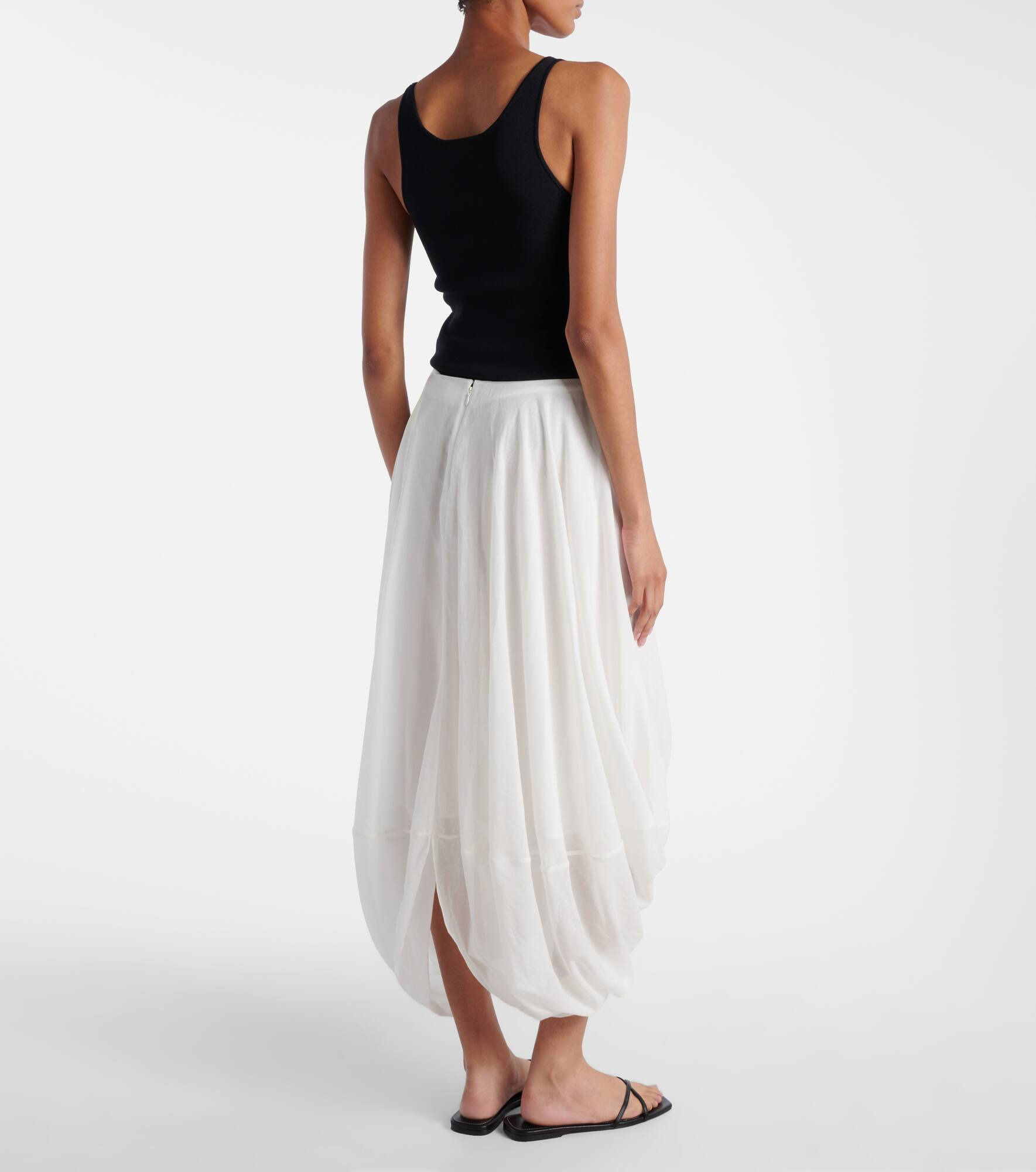 Draped maxi skirt - 3