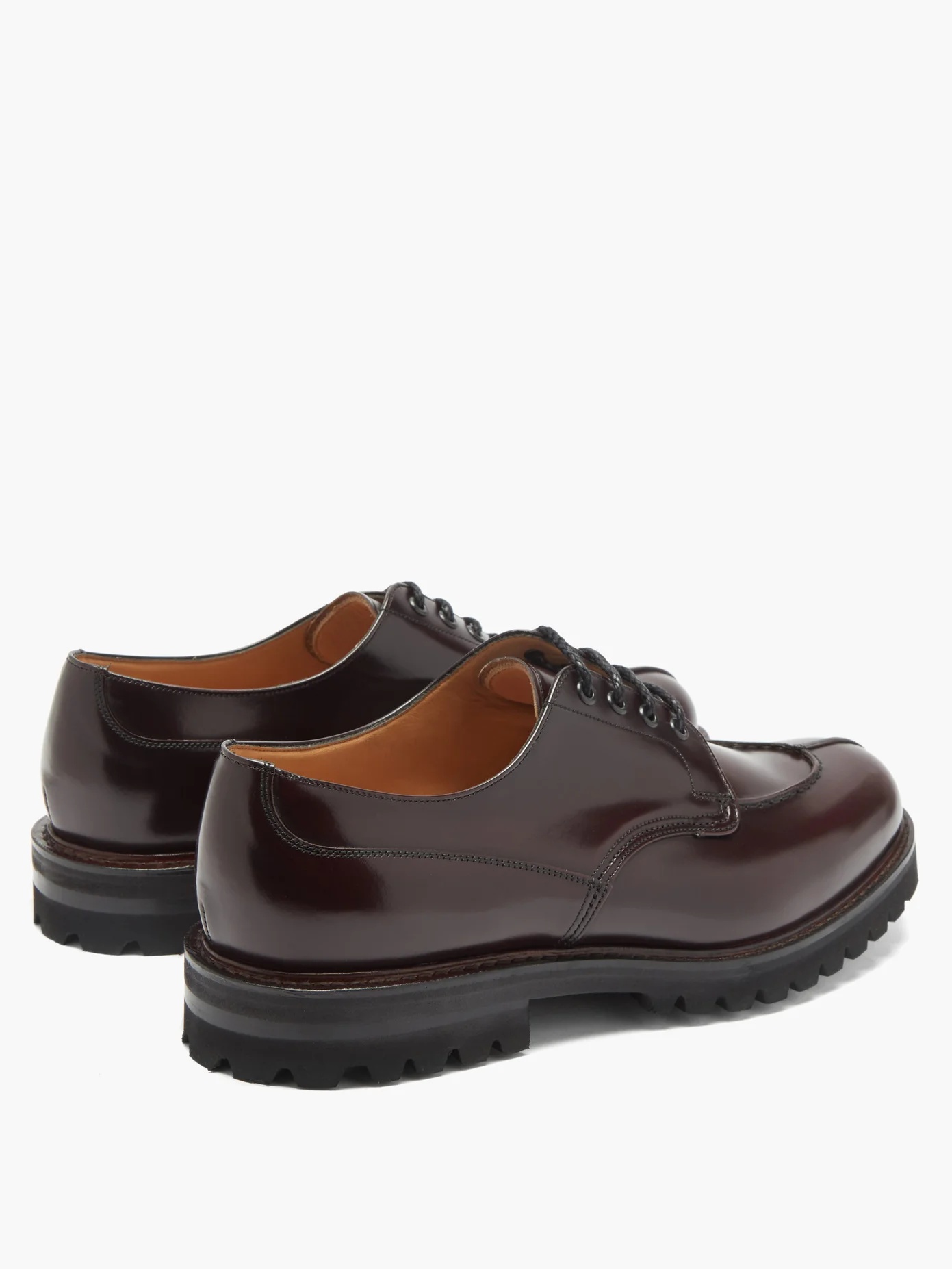 Edgerton polished-leather derby shoes - 4