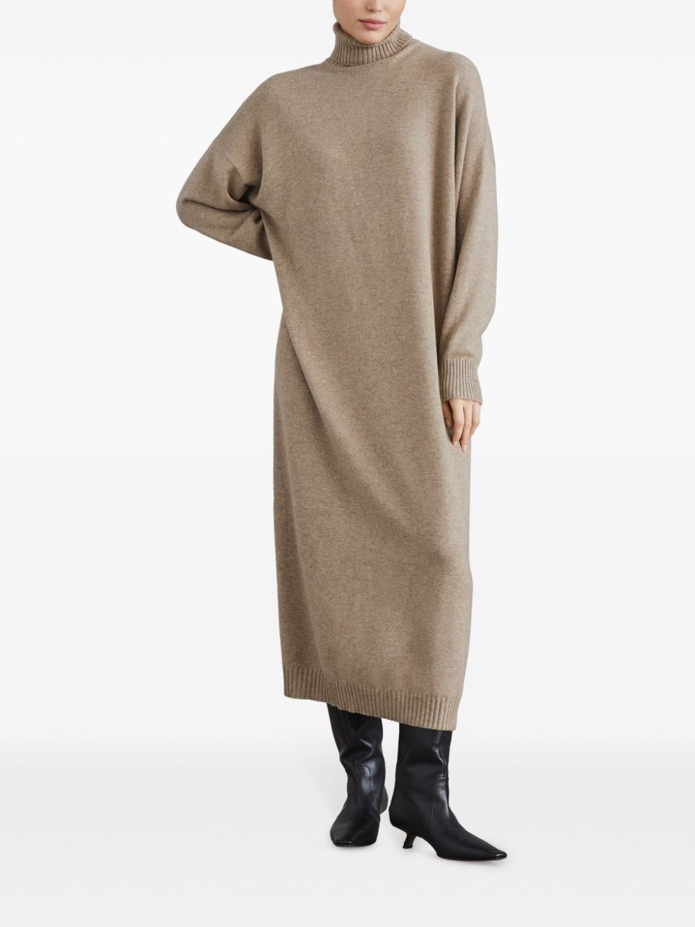 cashmere midi dress - 3
