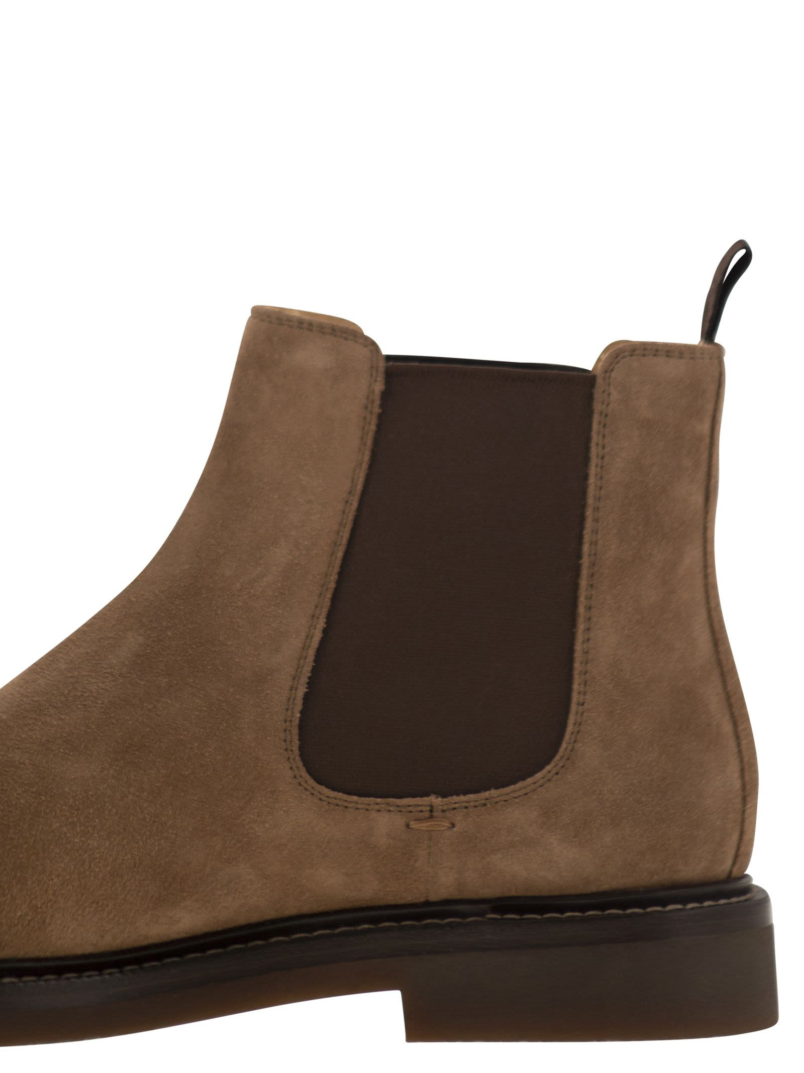 Brunello Cucinelli Men Chelsea Boot In Suede - 7