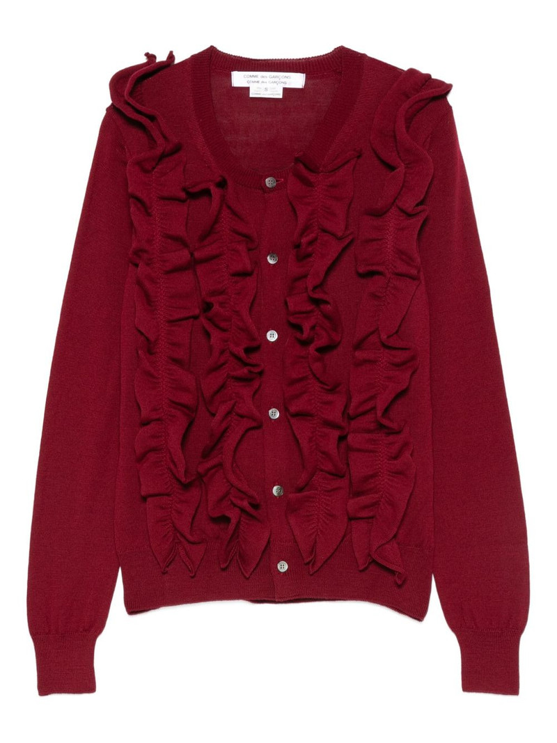 ruffled cardigan 1
