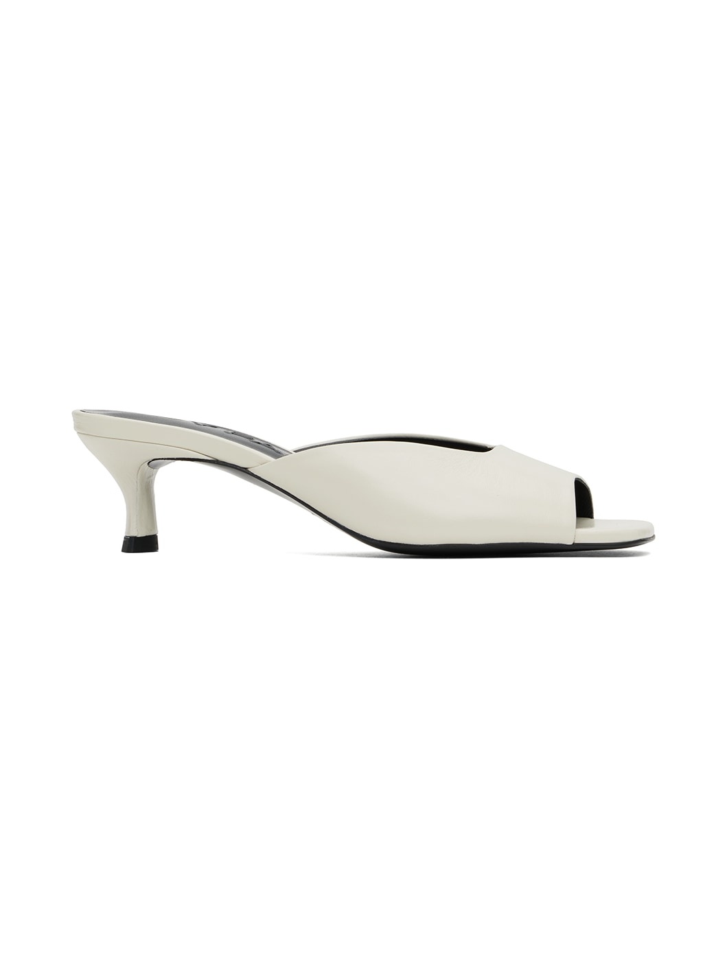White Wendy Mules - 1