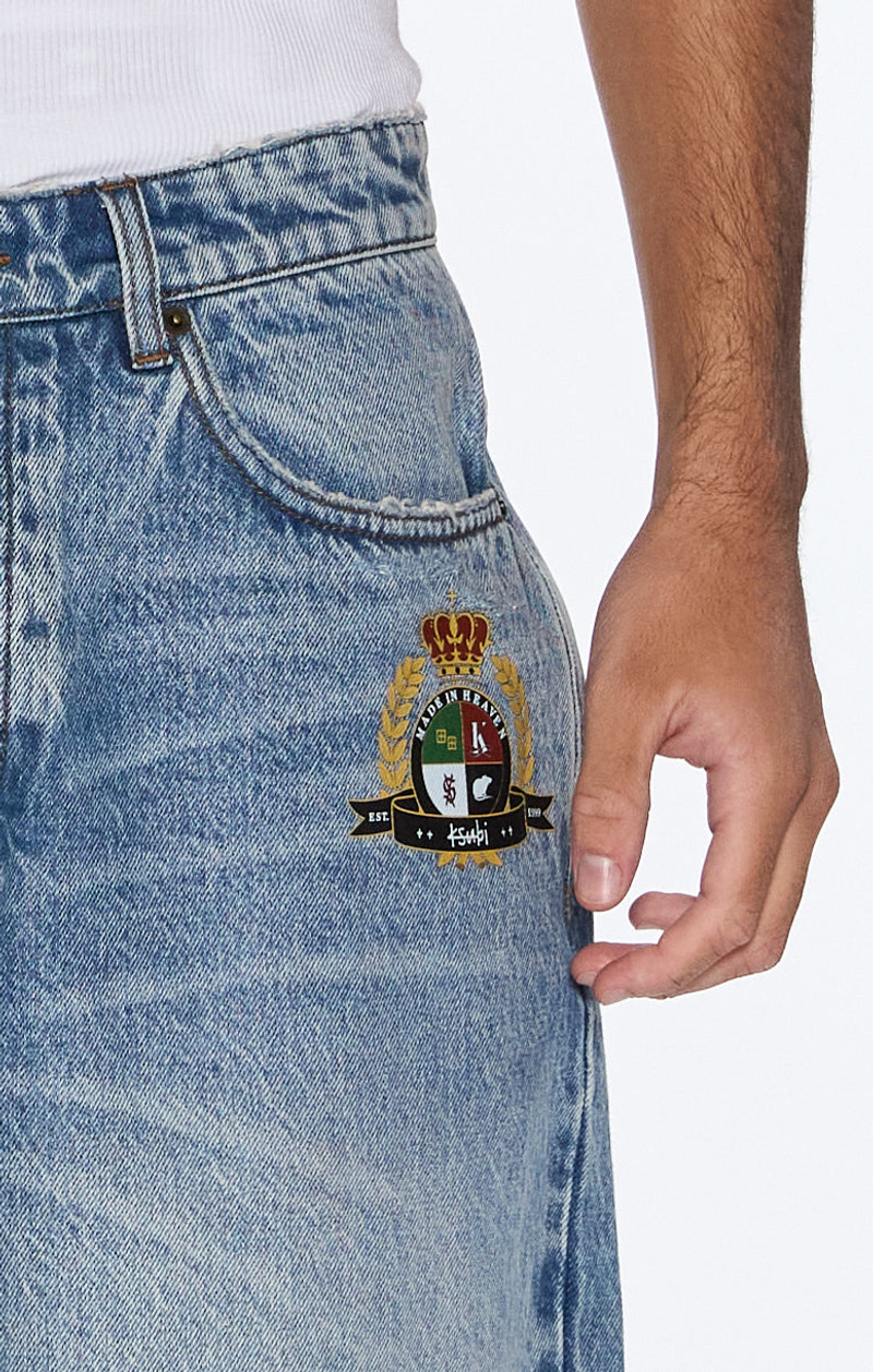 Ksubi MAXX SHORT 70'S BLUE TRASHED outlook