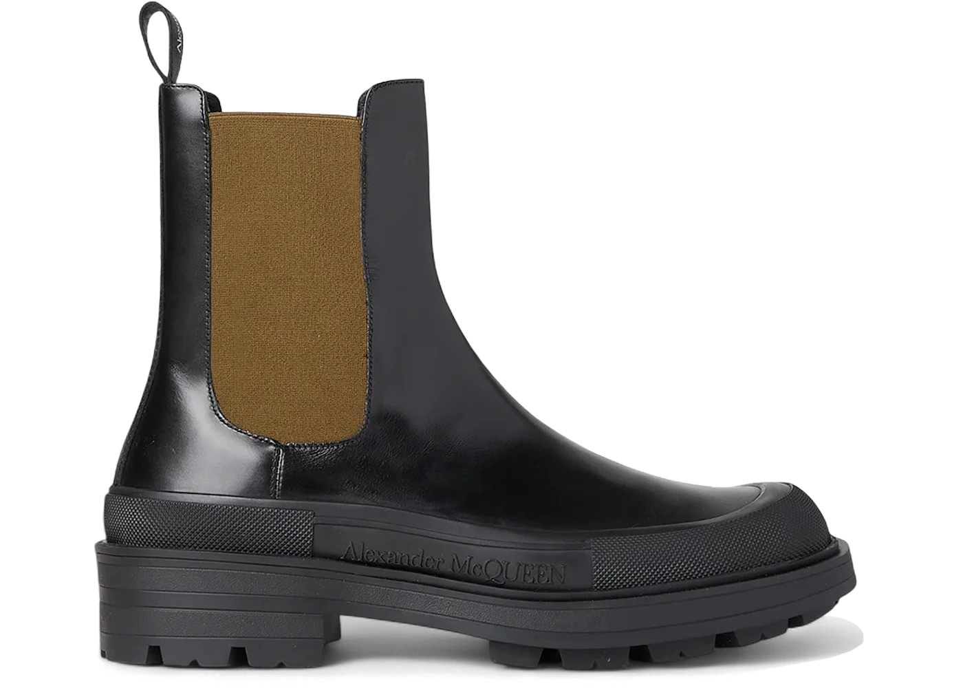 Alexander McQueen Stack Chelsea Boot Black Brown - 1