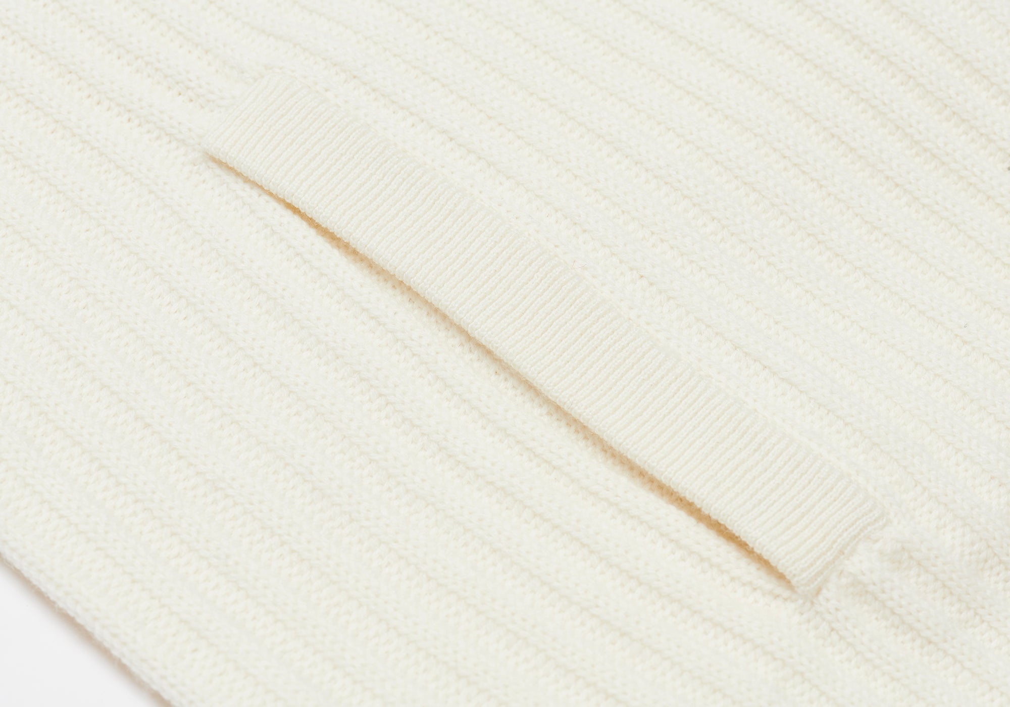 MARINE ZIP HOOD KNIT BONE - 4