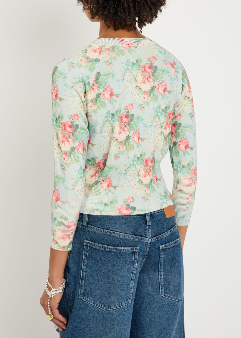 Simone Rocha Simone Rocha Floral-print Knit Cardigan outlook