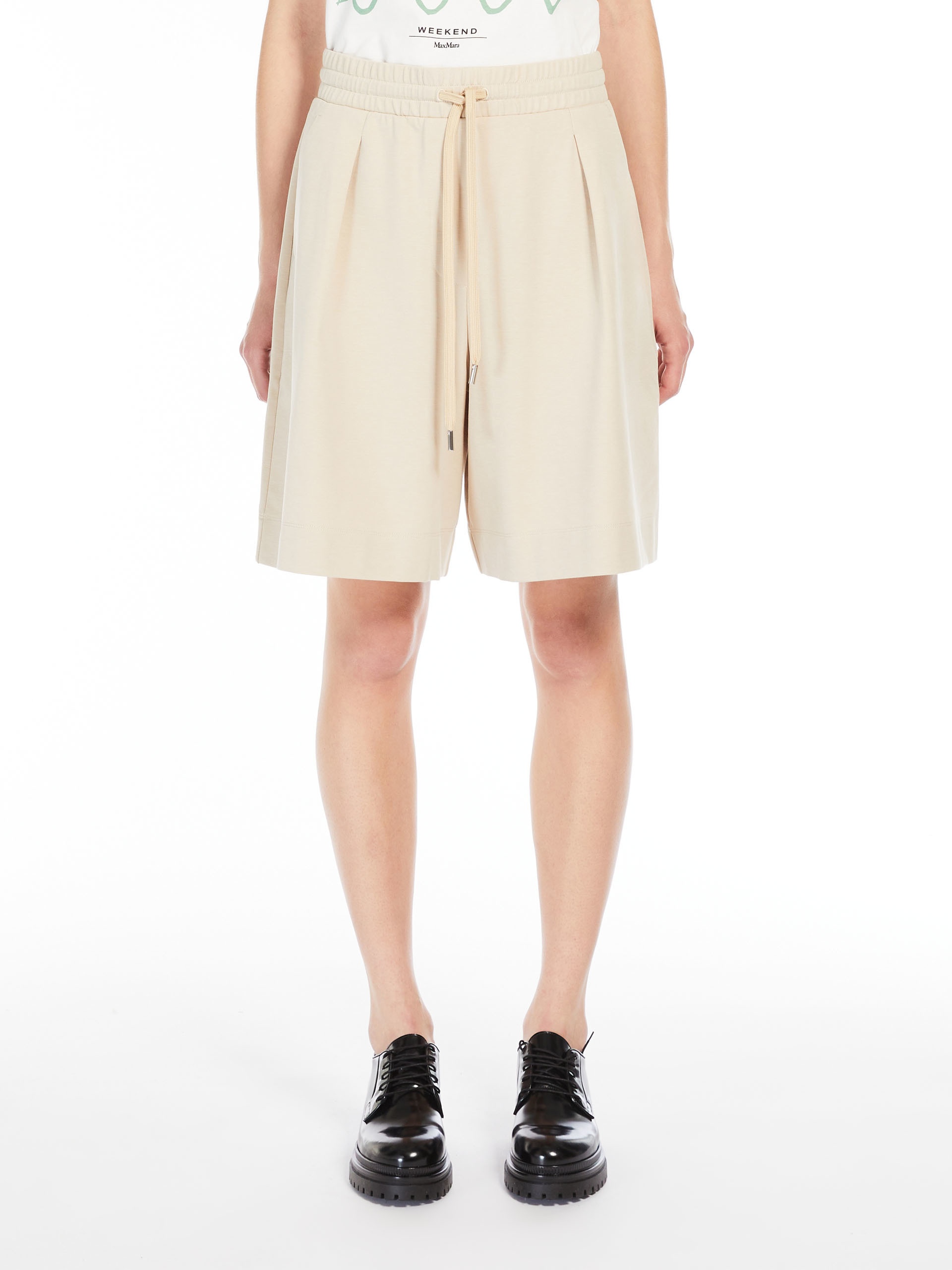 CAMMEO Milano-knit jersey Bermuda shorts - 3