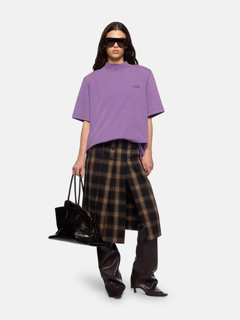 THE ATTICO BROWN SHADES MIDI SKIRT outlook