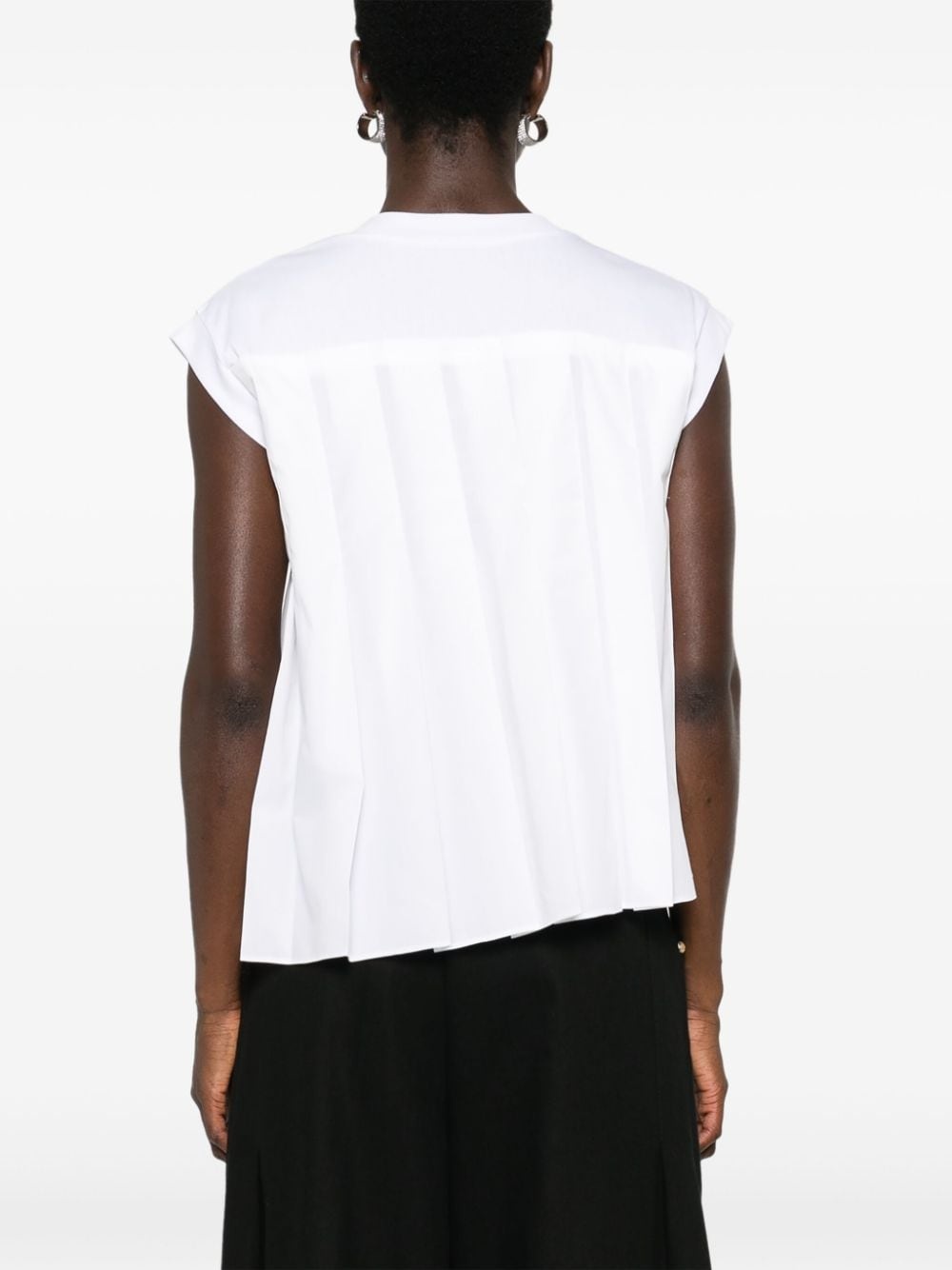 pleated T-shirt - 4