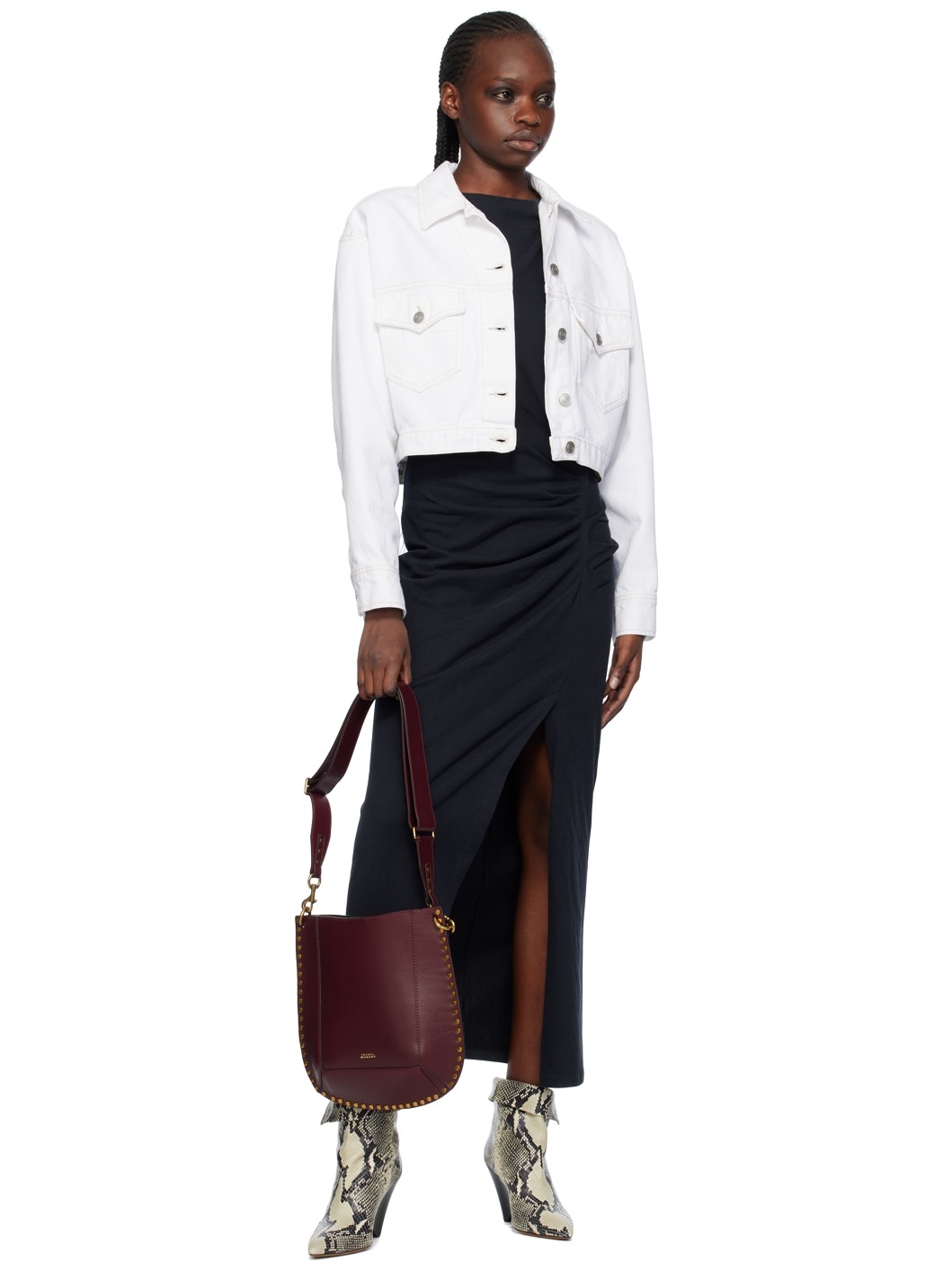White Tadia Denim Jacket - 4