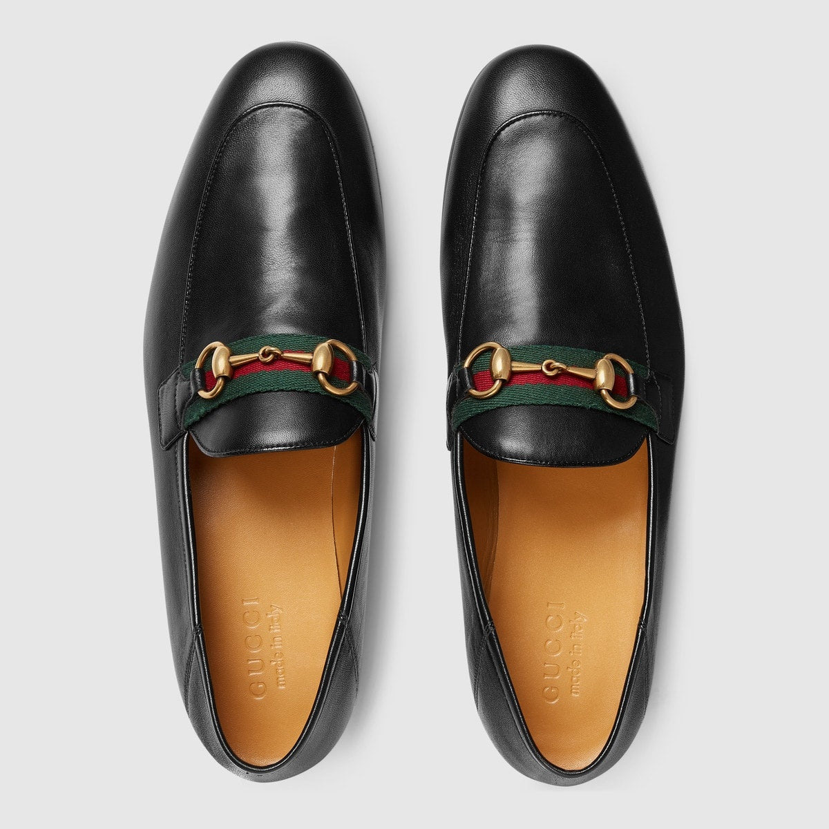 Gucci Horsebit Web Leather Loafers - 3