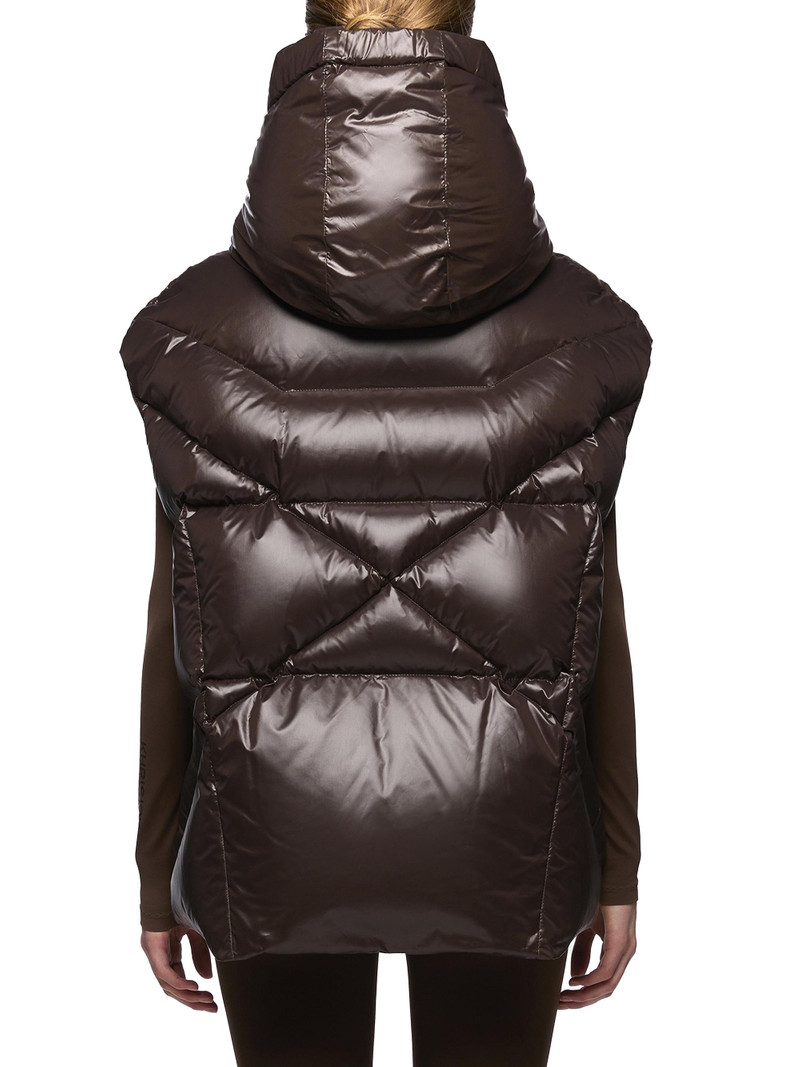 Women's Iconic Milano Down Vest - Chocolate 4