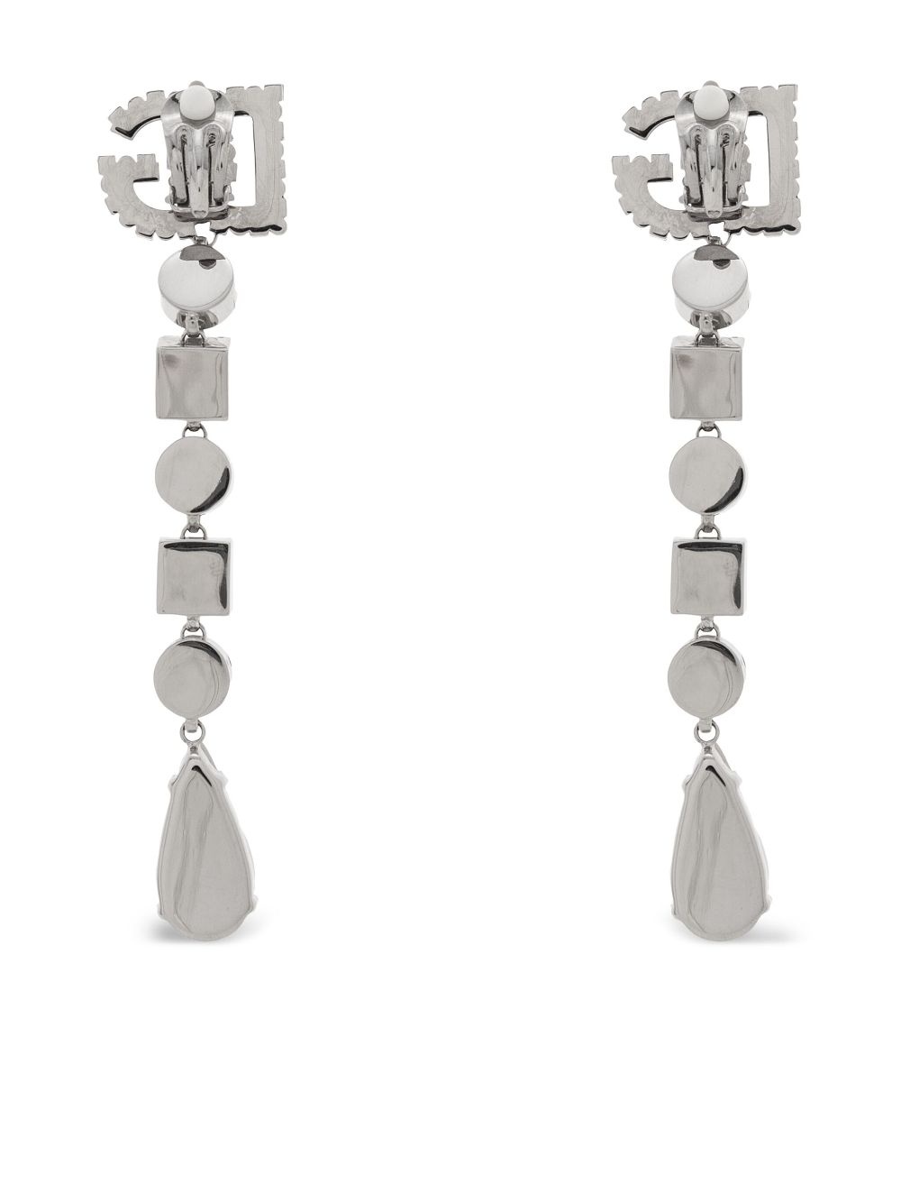 logo-plaque earrings - 3