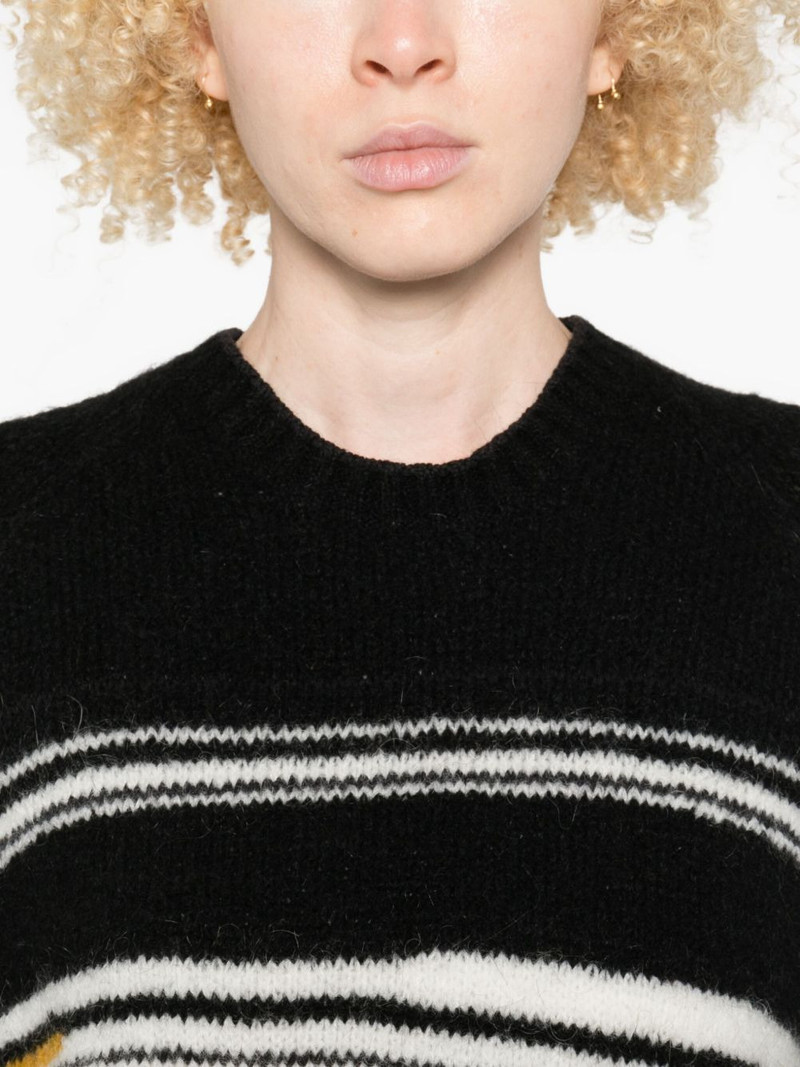 striped crew-neck sweater 5
