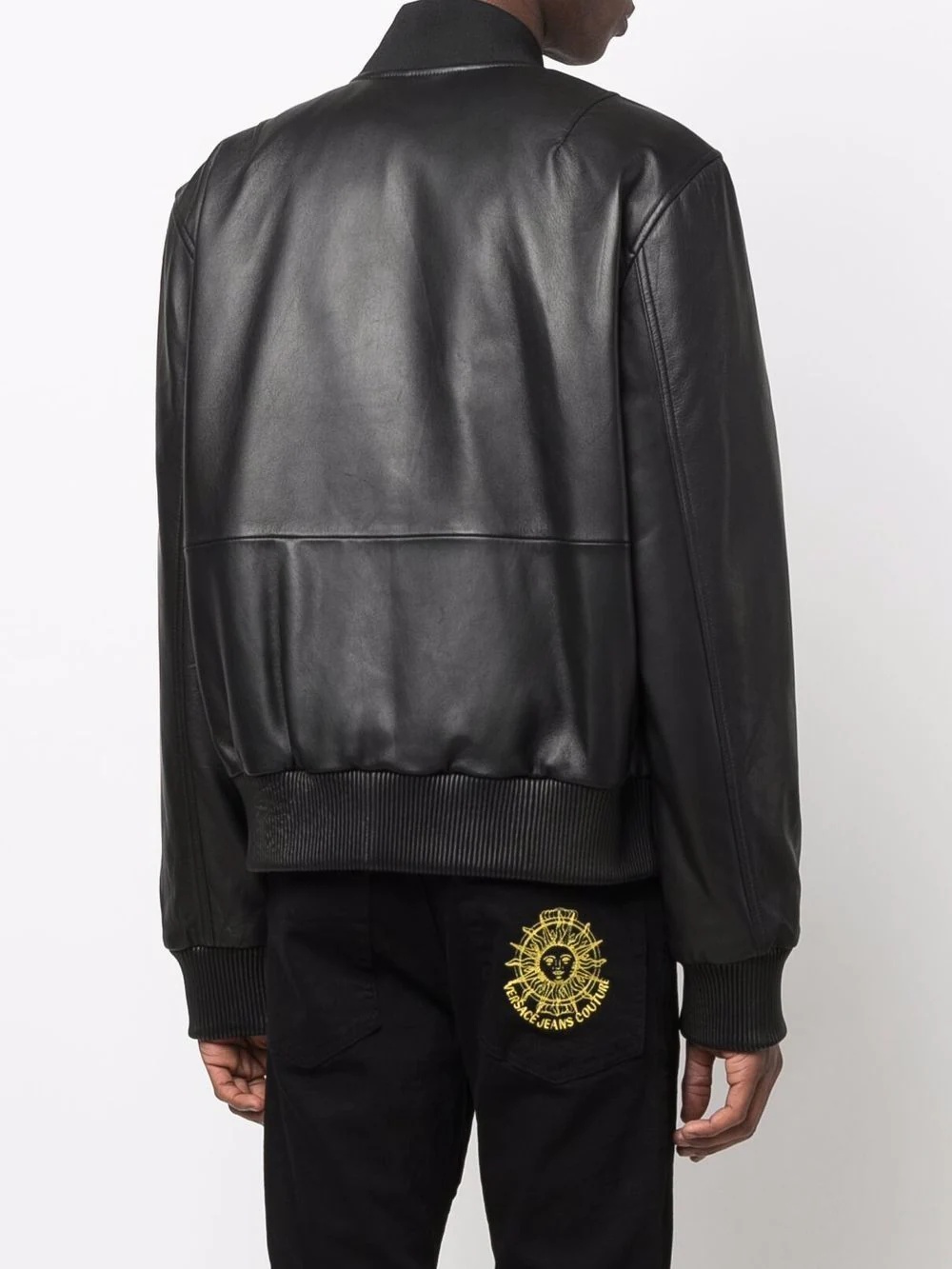 logo patch bomber jacket - 4