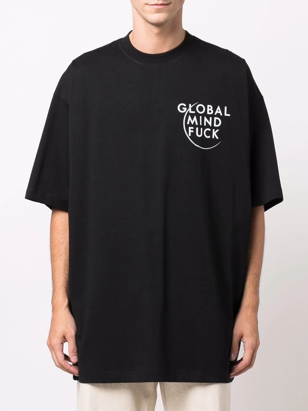 Global Mind-print cotton T-shirt - 4