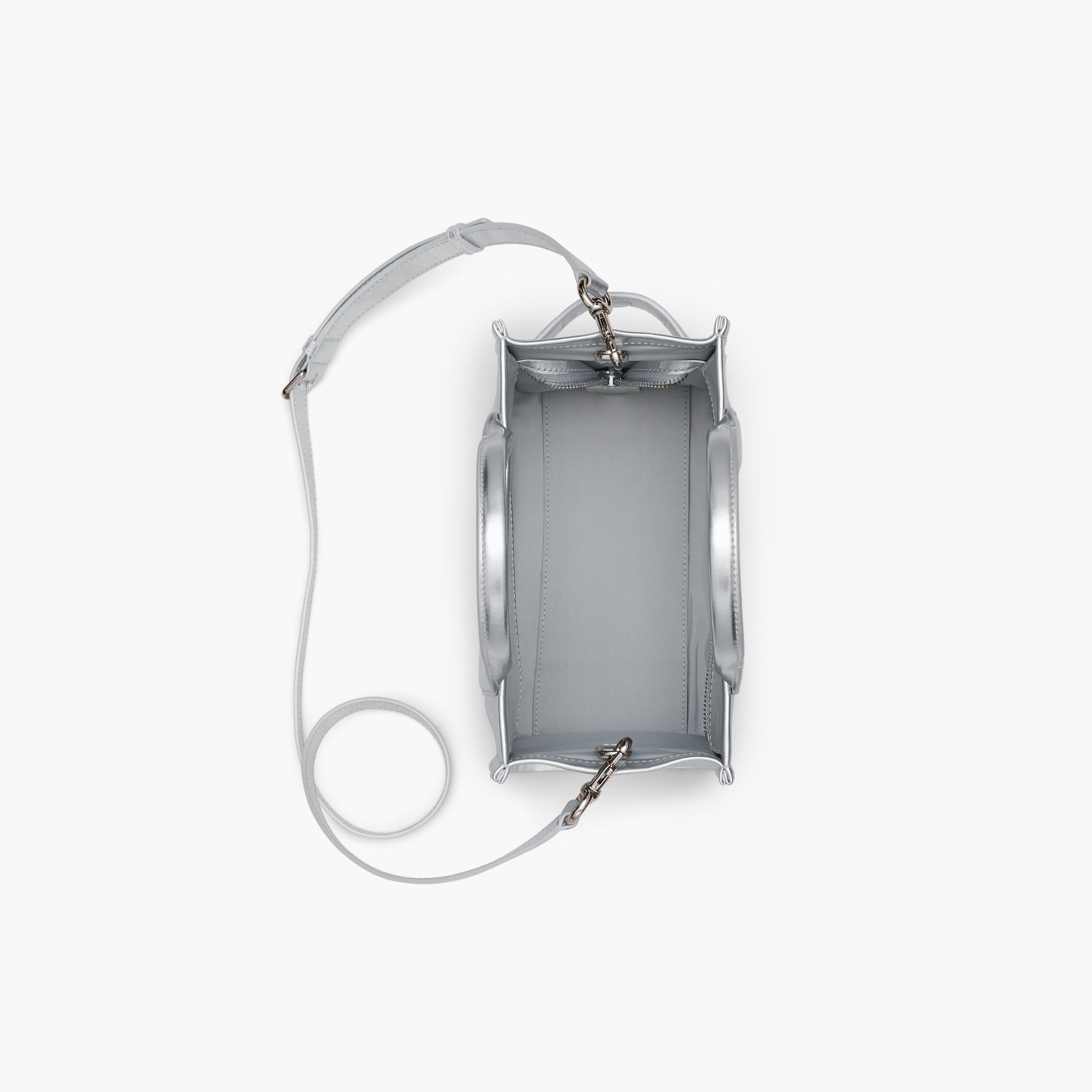 THE METALLIC LEATHER SMALL TOTE BAG - 8