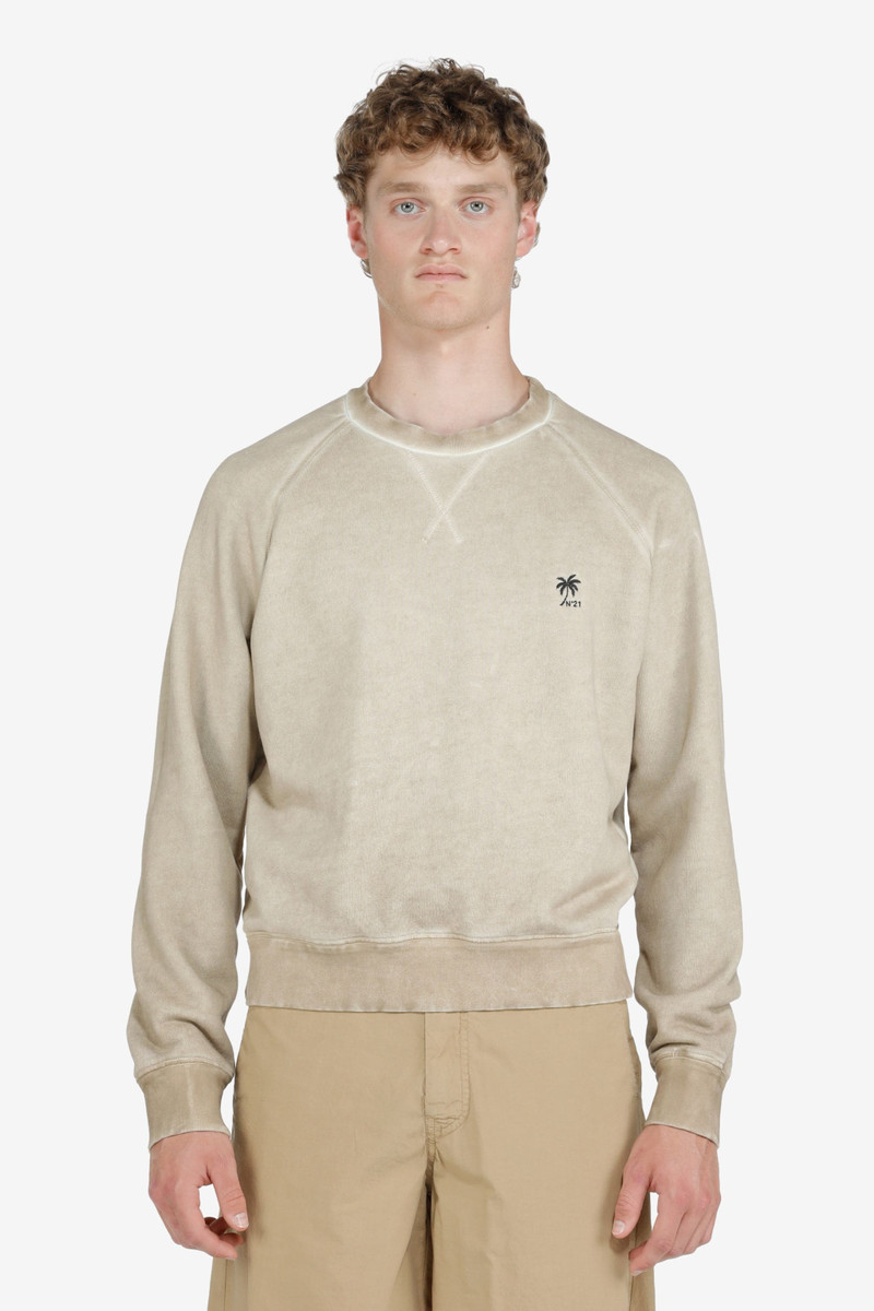 LOGO-EMBROIDERED COTTON SWEATSHIRT 1