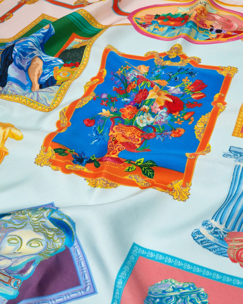 VERSACE Versace Gallery Large Silk Foulard 35.4" outlook