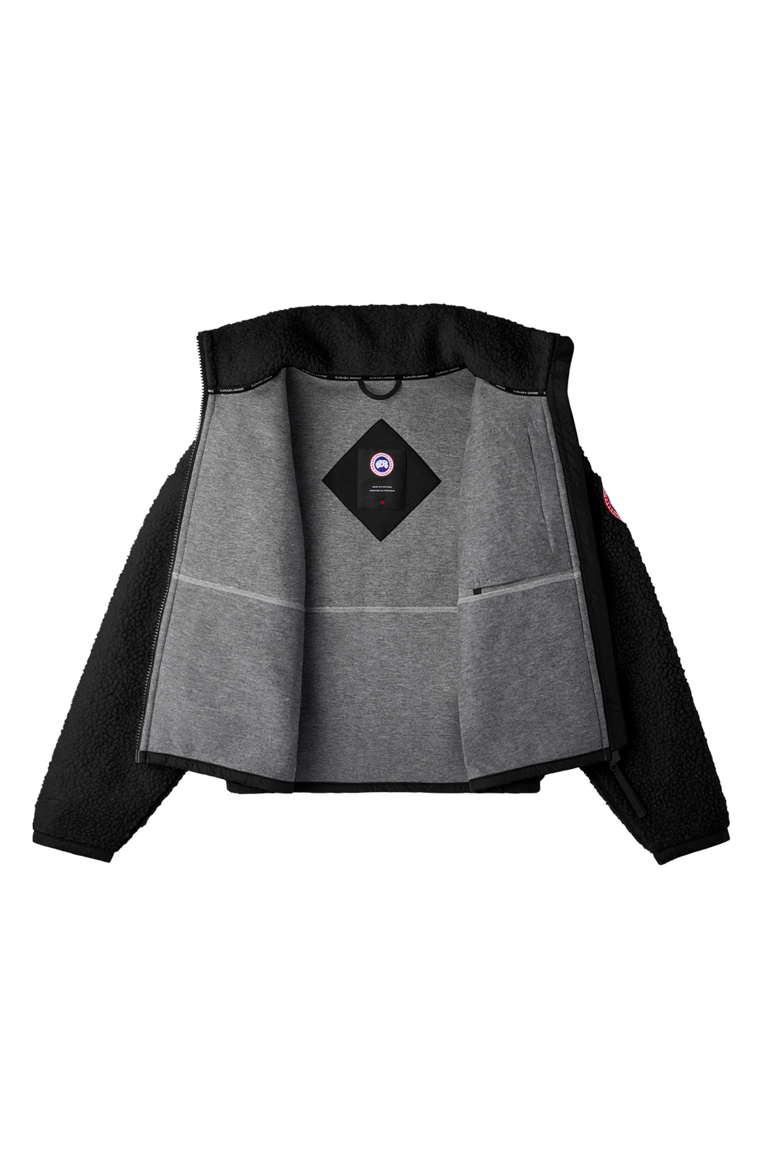 Canada Goose Simcoe Wool Blend Fleece Jacket in Black at Nordstrom - 5