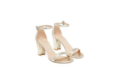 Stuart Weitzman Nearlynude Gem Buckle Sandal outlook